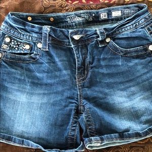 Miss Me Blue Denim Jean Shorts